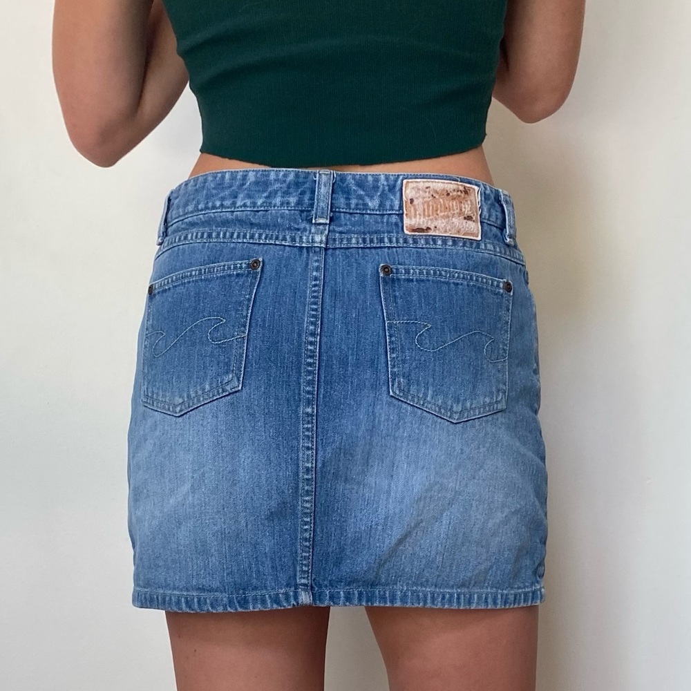 Vintage billabong lowrise jean skirt